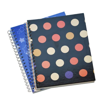 Double Spiral Ivory Card Notebooks for Students A5 Size Custom Pages