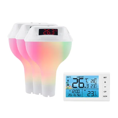 Ready-to-Use Digital Thermometer for Household Easy Pairing without Battery for Swimming Pools Hot Tubs Hot Springs-like Water