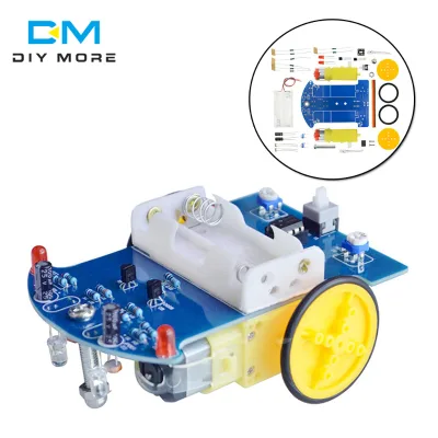 D2-1 DIY Kit Intelligent Tracking Line Smart Car Kit TT Motor Electronic DIY Kit Smart Patrol Automobile Parts DIY Electronic