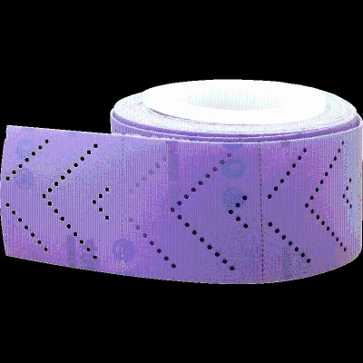 70mm X12m Perforated Purple Sandpaper Roll Hand Sanding Block Abrasive Paper Roll for Auto Body Hand Sanding Polishing