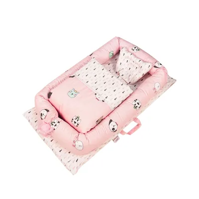 Wholesale Baby Cribs Child Care Beds Multifunction All-cotton Portable Baby Crib Outdoor Bed All Seasons