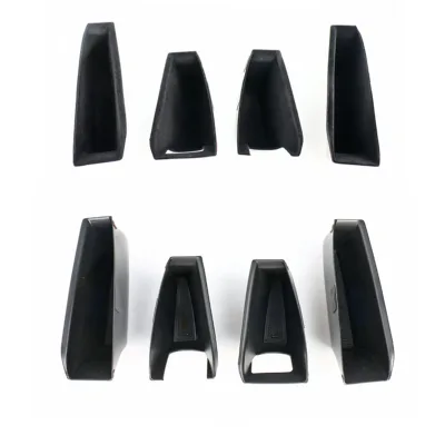 4pcs Car Interior Accessories Flocking Car Door Storage Box Pocket Covers for Tesla Model 3 2021