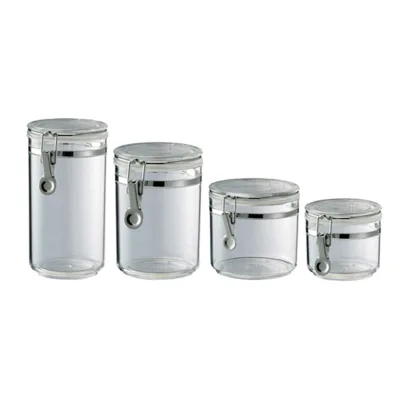 BPA Free Plastic Acrylic Canister with Lid