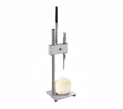 Stainless Steel Coconut Opening Tool Portable Coconut Husk Opener with 3KG Lightweight and 3-Year Warranty