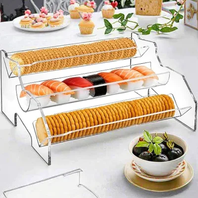 Transparent Acrylic Display Stand Transparent Display Stand Paper Cup Cake Dessert Stand Pastry Storage Stand Customization