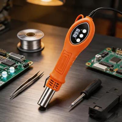 BGA Rework Station 700W Hot Air Soldering Iron with DC Supply - 853 SMD Desoldering Heat Gun for Repair