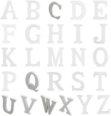 Wholesale Wooden Letters Wooden Alphabet Letters MDF White Wooden Letter