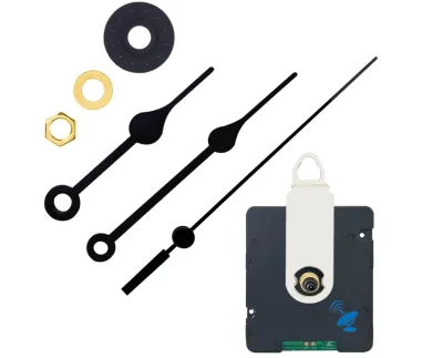 Atomic Clock Movement with 4-inch Clock Hands, 43/64 Inches (17mm) Axis Length WWVB Radio Electric Controlled Clock,
