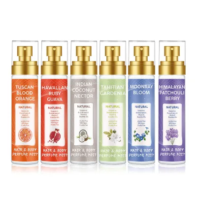 OEM/ODM Private Label Vitamin E + Argan Oil Parfum Mist Fragrance Hair Perfume Spray Hair Perfume for Women Hair Perfume