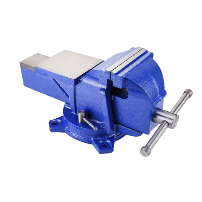 Heavy Duty Bench Vise, 360 Degree Swivel Base With Anvil Rotary Adjustable Vice