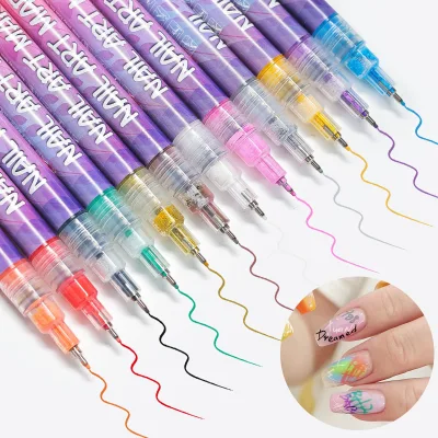 Nail Art Pen Polish Acrylic Marker Mixed Color Art Painting Pen Drawing Graffiti Pen DIY Flower Abstract