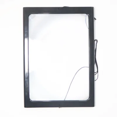 3X LED Lamp Lens Reading Freestanding Full Page Rectangular Desk Magnifying Glass Magnifying Desktop