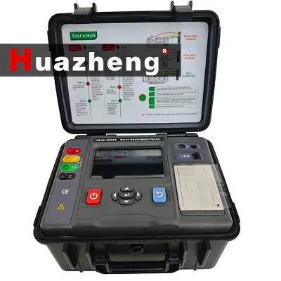 Double Clamp Grounding Resistance Tester Soil Resistivity Ground Voltage DC Voltage and AC Current Earth Resistance Tester