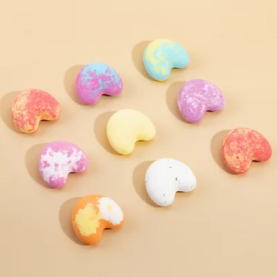 Natural Organic Rose Ball Shape Bath Bombs-Gift Box Packaging for Spa Use Relaxing & Moisturizing