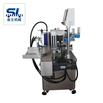 SANLI Fully Automatic Round Bottle Sticker Labeling Machine for Plastic Glass Beverage Bottles