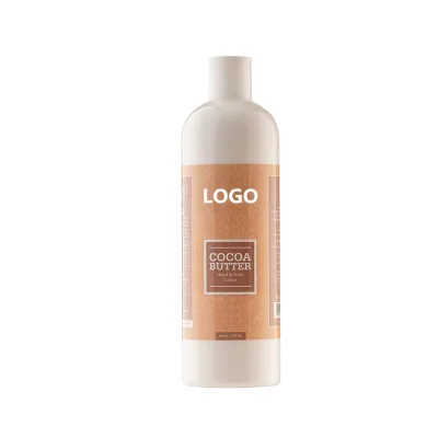 Private Label Skin Whitening Lightening Organic Cocoa Butter Body Lotion for Sensitive Skin