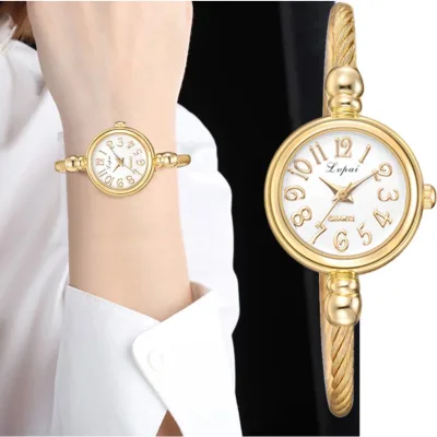 Wholesale Girls Nurse Watch Small Gold Bangle Bracelet Luxury Watches Stainless Steel Ladies Quartz Wristwatch