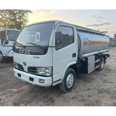 Dongfeng 4x2 Oil Tank Truck Second Hand 5CBM Diesel Multipurpose Fuel Transport for Farm Station