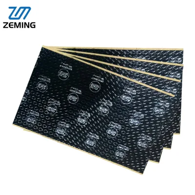 Zeming High Efficiency Butyl Rubber Car Speaker Sound Deadening Mat 2mm Thick 1 Year Warranty Deluxe Gift Box Package Vibration