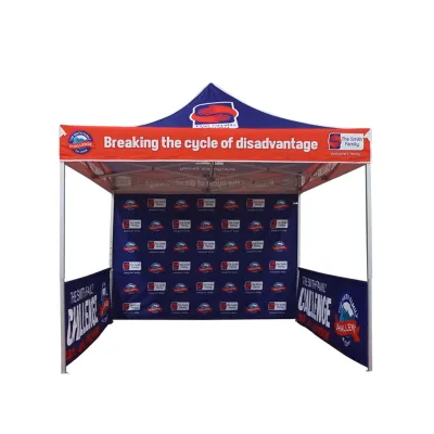 Wholesale Advertising Trade Show Personalized 600D PU-coated Polyester Waterproof Pop up 10x10ft Custom Canopy Tent