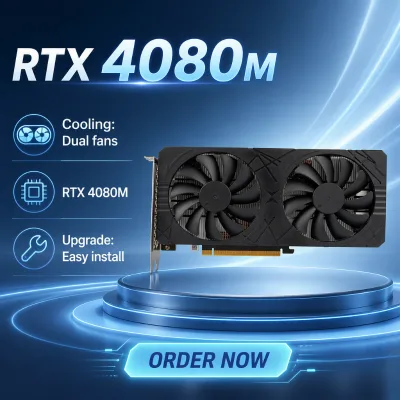 Tarjeta Grafica RTX4080 Laptop Standard 12G 192Bit 216GB/s Bandwidth Dual Fan Custom Desktop Gaming Video Card OEM Supply