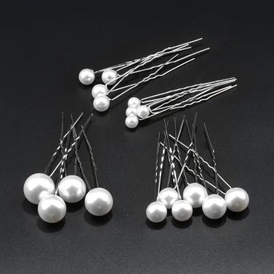 Wholesale Wedding Bridal Pearl Bobby Hair Pins Pearl Hair Pins U Shaped Pearl Hair Accessories