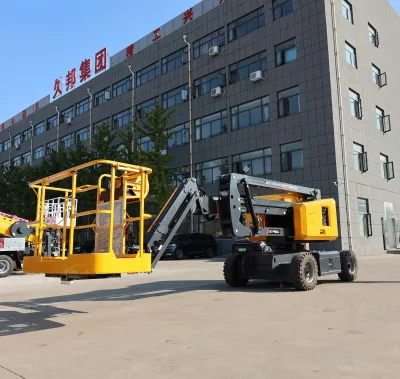 The New 23 M Vertical Arm Aerial Work Platform 360 Degree Hydraulic Rotary Lifting Chain Sling Gear Engine