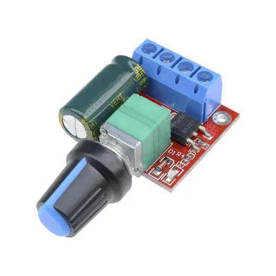 Mini 5A 90W PWM 12V DC Motor Speed Controller Module DC-DC 5V-35V Adjustable 10kHz EZONEDE ET1372