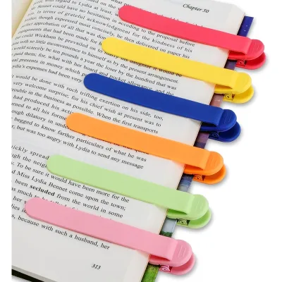 Creative Page Following Silicone Bookmark Colorful Multifunctional Bookmark Easy to Use