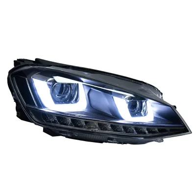 POLAND LOCAL STOCK for Golf 7 2013-2017 MK7 Golf7 LED Headlights DRL Upgrade and Refit Headlights Running Lights Auto Parts