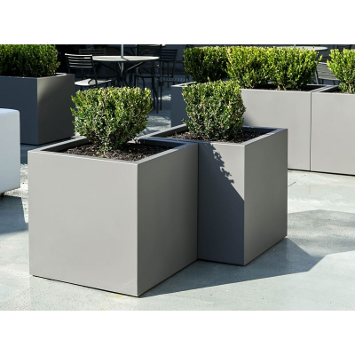 Rectangular decorative planter aluminum large planter