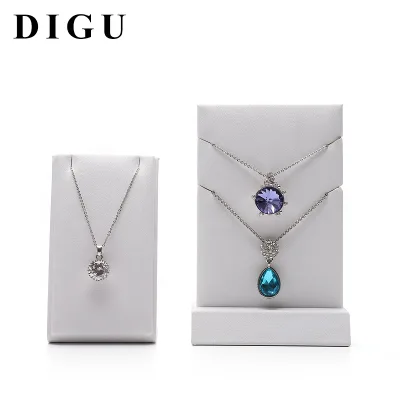 Elegant High Quality Leather Necklace Display Holder Jade Pendant Display Rack Stand