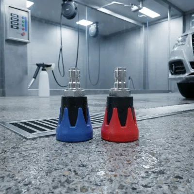 Pressure Washer Nozzle High Quality Rubber Wrapped Stainless Steel Nozzle Customize Size and Degree