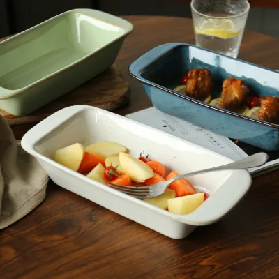Eco-Friendly Luxury Ceramic Baking Pan Easy to Clean Dish