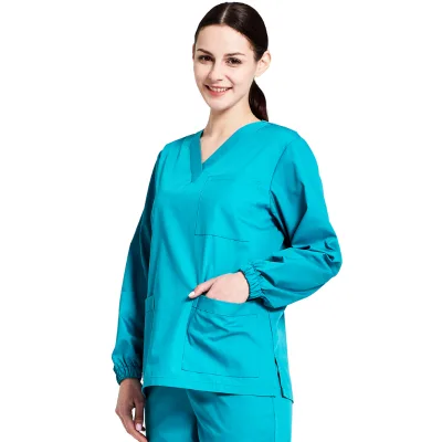 High Quality Unisex Medical Scrubs Uniforms Sets Hospital Uniform Design-Printed Nurse Doctor Size XL OEM Model Wholesale