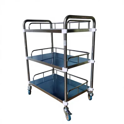 Hospital Stainless Steel Dressing Trolley Surgical Instrument Trolley