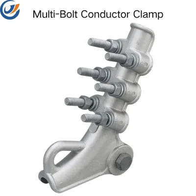 Three Bolt Aluminum Alloy Bolted Suspension Clamp with Galvanized Steel Bolts for ACSR AAAC Overhead Conductors