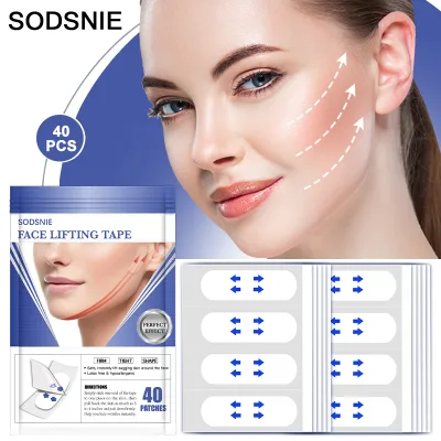 Wholesale Natural Waterproof Breathable Face Lift Tape Strips Invisible Face Lifting Patches