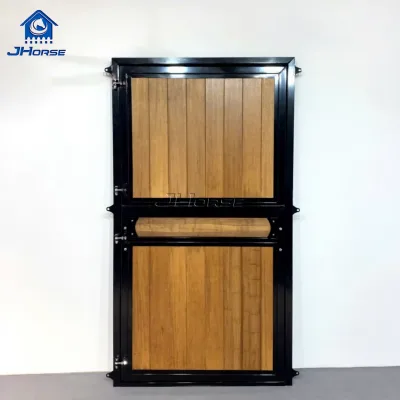 Heavy Duty Durable HDG Horse Barn Steel Prefab Bamboo Infill Horse Windows with Yoke
