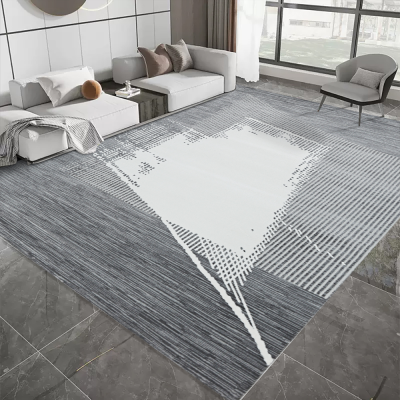 manufacturer customization size and design polyester carpets and rugs soft surface non slip washable jute backing rugs