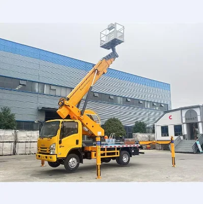 ISUZU 18m 21m 24m 28m 30m Boom Lift Articulated Aerial Work Truck Mounted Insulated Basket