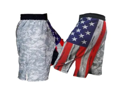 Top Quality Custom Logo Grappling and Boxing MMA Shorts Men's Fight Shorts and Trunks for Training Sublimation Printing Fight