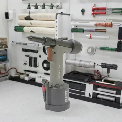 Pneumatic Pop Rivet Gun 2.4-4.8mm Premium Automatic Air Riveting Machine Tool Set 18mm Stroke Hydraulic Air Riveter