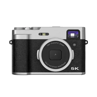 DC203 5K/30FPS 2.8 Inch Screen 16X Front and Rear Dual-Camera HD Digital Camera