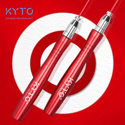 KYTO Jump Rope High-Speed Skipping Rope Double Adjustable for MMA Boxing Fitness Aluminum Alloy Skip KYTO5056