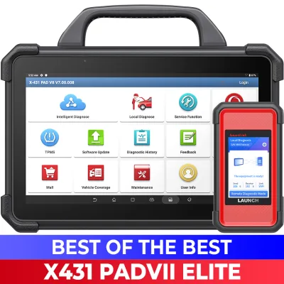 For X431 PAD7 ELITE Android Diagnostic Analyzer with WiFi & for for Universal Vehicle ECU Programming & OBD2 Scanning