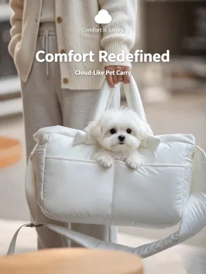 Pet Cloud Fashion Nylon Crossbody Travel Bag for Dogs Cats Outdoor Use Portable Eco-friendly High Quality Car Carrier Zip