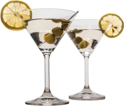 Martini Glasses Unbreakable Cocktail Glasses Clear, Reusable for Serving Margarita Gin Martini
