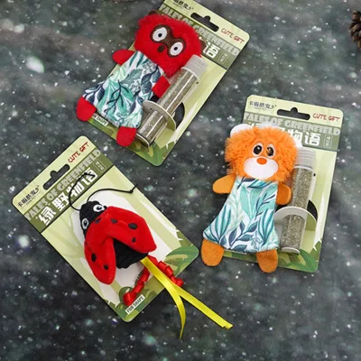 New Catnip Toys Hidden Catnip Toy Bite Resistant Teeth Grinding Interactive Kitten Plush Cat Toy Pet Supplies