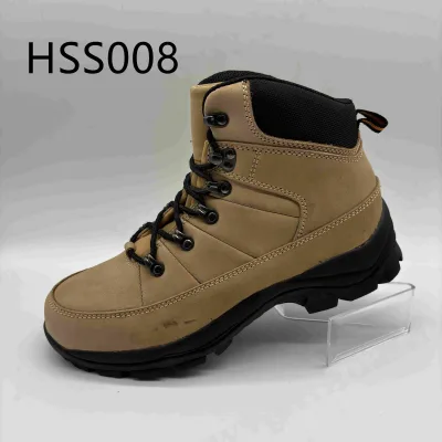 ZYF,multi-sport Activities High Level Nubuck Leather Work Shoes Withstand Impact EVA+rubber Sole Athletic Safety Shoes HSS008